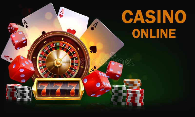 Vector Gambling Illustration. Casino Gambling Concept. Casino Gambling  Banner.Web Landing Page Template for Internet Poker Game. Stock Vector -  Illustration of cards, jackpot: 211869420
