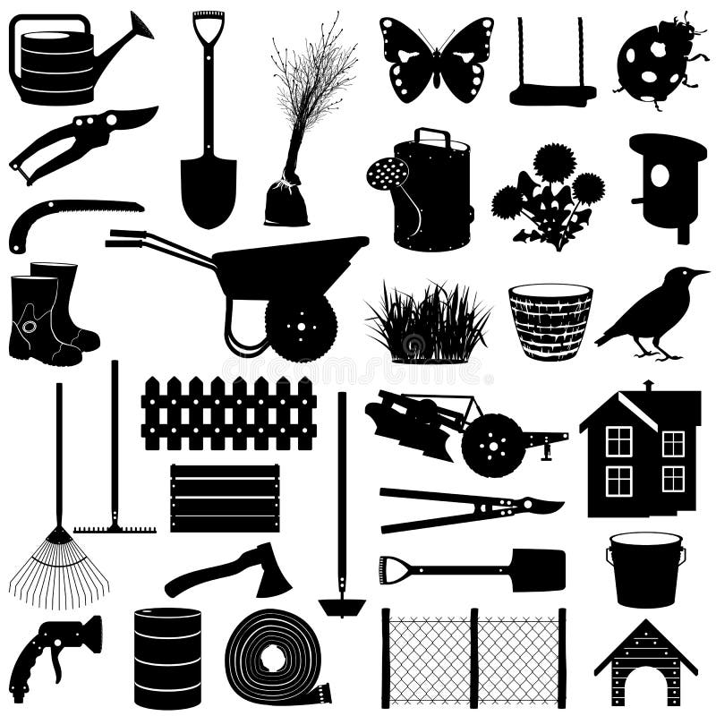 Vector Garden Pictogram stock vector. Illustration of equipment 95246561