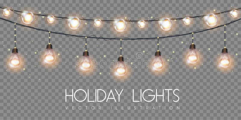 Vector Garlang of Gold or Yellow Lamps on Transparent Background. Holiday String of Lights Illustration Stock Vector - Illustration of home, glow: 234880990 Vector Garlang of Gold or Yellow Lamps on Transparent Background. Holiday String of Lights Illustration Stock Vector - Illustration of home, glow: 234880990