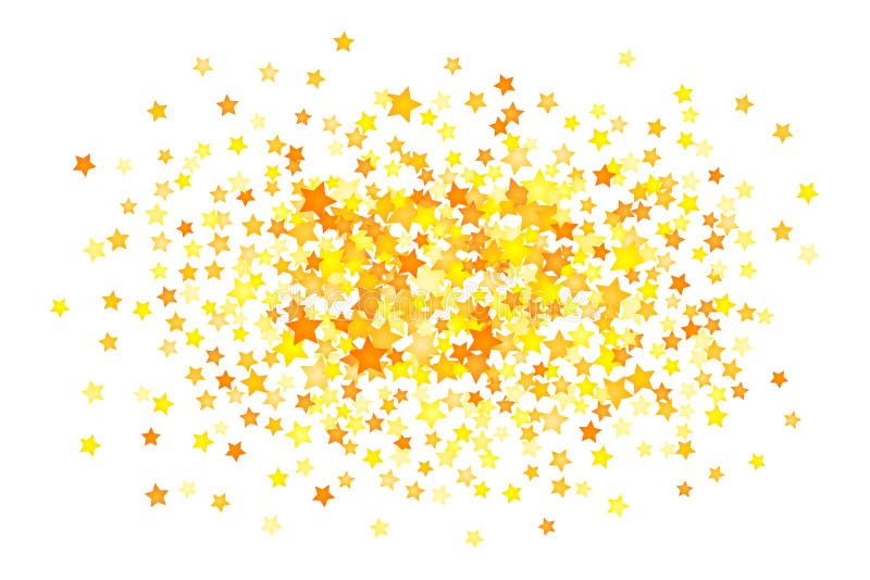 Vector gelbes Sternhintergrundelement in der flachen Art stock abbildung