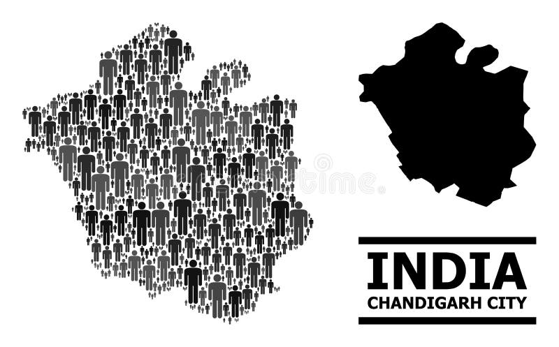 Vector Gente Collage Mapa De La Ciudad De Chandigarh Y Mapa Sólido  Ilustración del Vector - Ilustración de chandigarh, modelo: 220825764