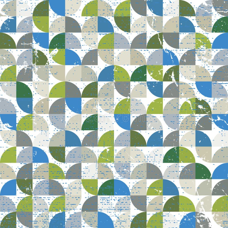 Vector geometric colorful textile abstract seamless pattern, squared mosaic canvas. vector illustration