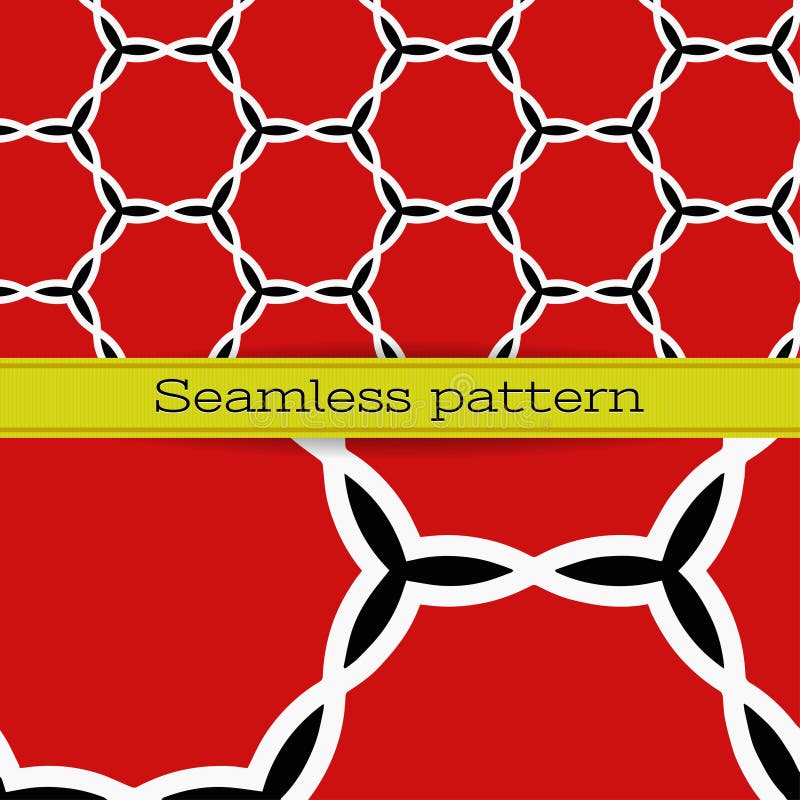 Vector geometric seamless pattern