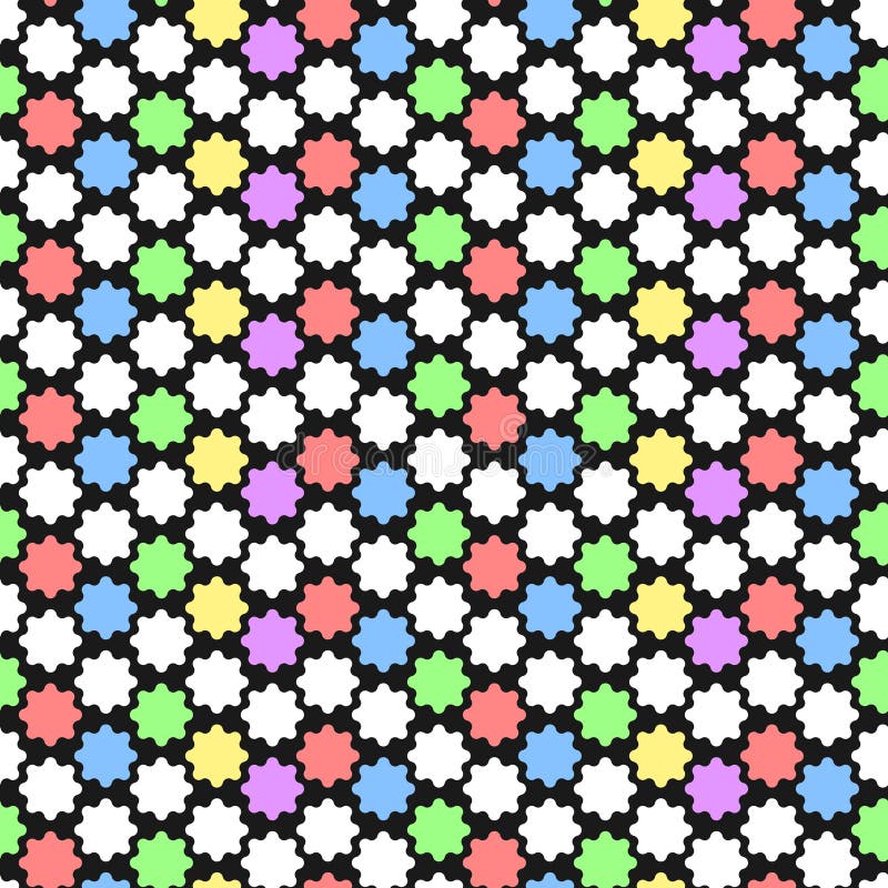 Vector geometrisches Muster mit abstrakter Verzierung in den Pastellfarben Mutiger Geometriedruck in der Art- DecoArt nahtlos lizenzfreie abbildung Vector geometrisches Muster mit abstrakter Verzierung in den Pastellfarben Mutiger Geometriedruck in der Art- DecoArt nahtlos lizenzfreie abbildung