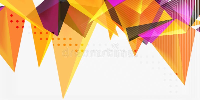 vector geométrico de los triángulos 3d stock de ilustración vector geométrico de los triángulos 3d stock de ilustración