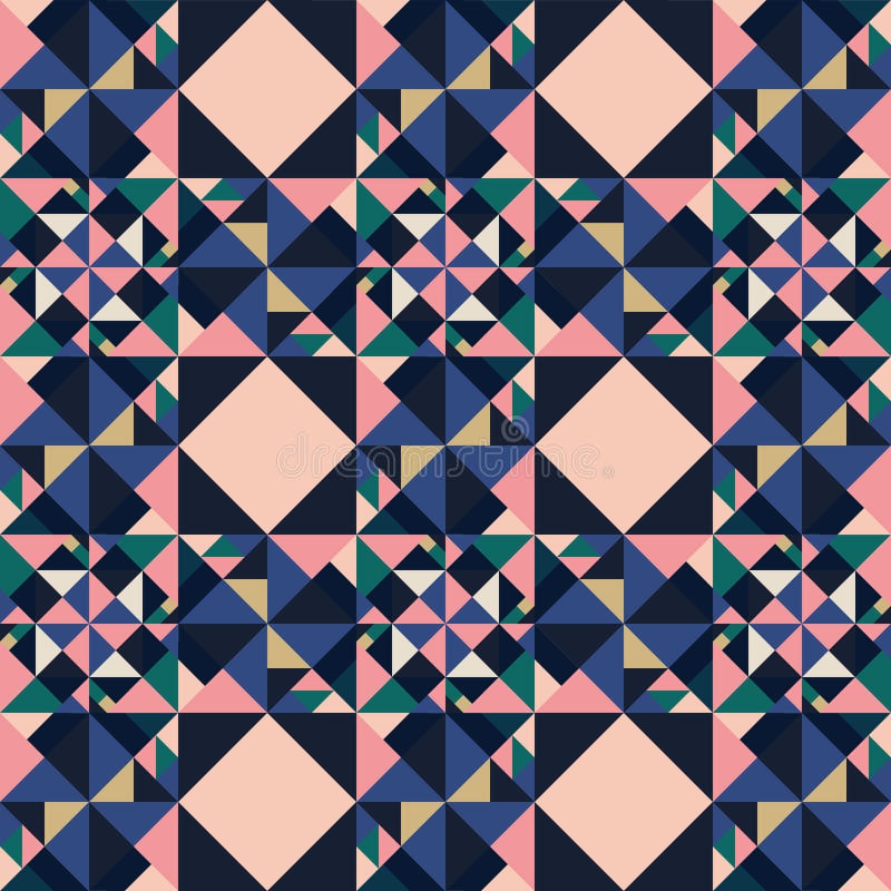 Vector geométrico del modelo ilustración del vector