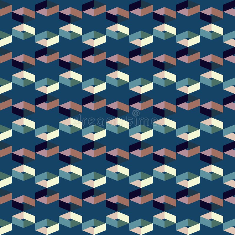 Vector geométrico del modelo ilustración del vector