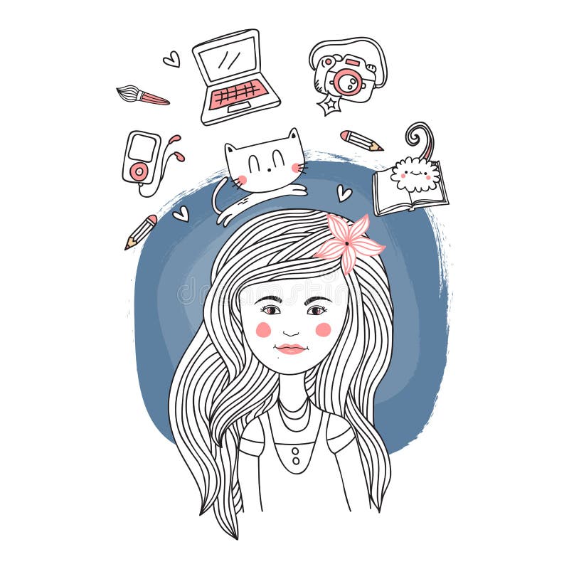 540+ Portrait vector girl Free Stock Photos StockFreeImages