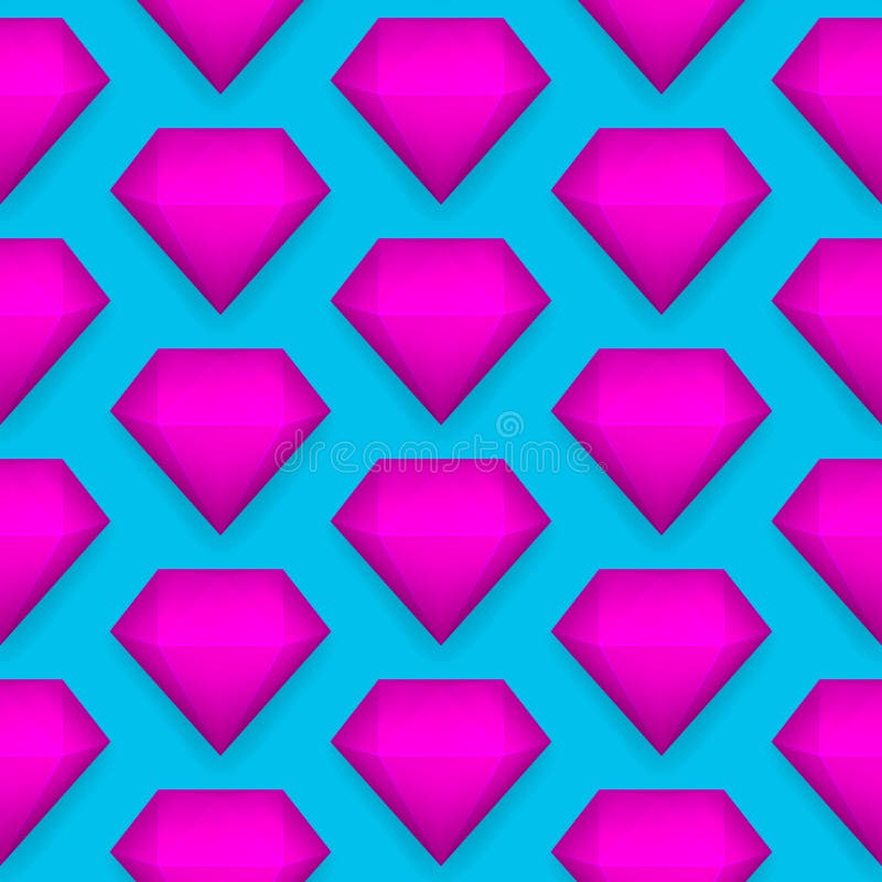 Vector glanzend diamant naadloos patroon royalty-vrije illustratie Vector glanzend diamant naadloos patroon royalty-vrije illustratie