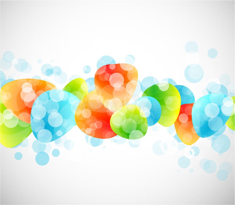 Vector glass shapes background royalty free illustration