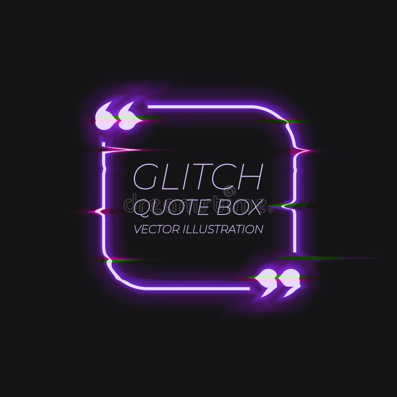 Glitch Text Effect Stock Template