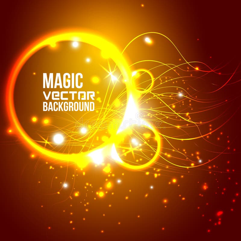 Abstract Glossy Orange Background Stock Vector Illustration of