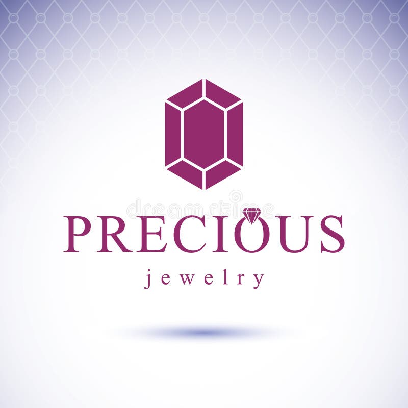 Vector glossy red ruby. Luxury diamond sign emblem. vector illustration