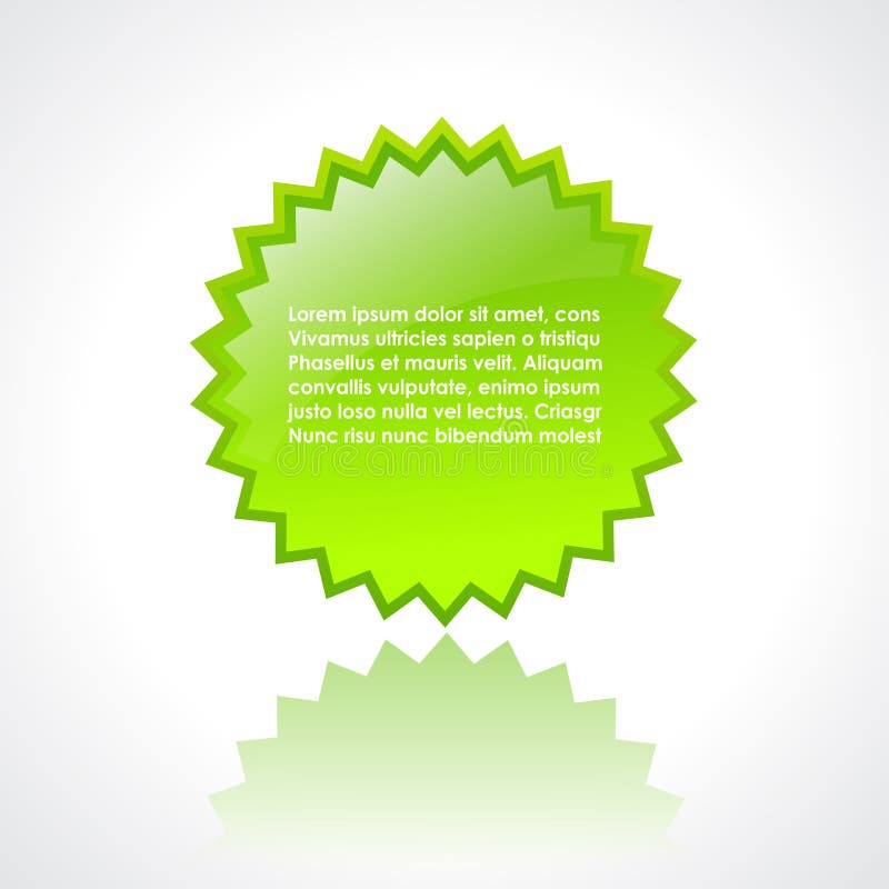 Vector glossy star royalty free illustration