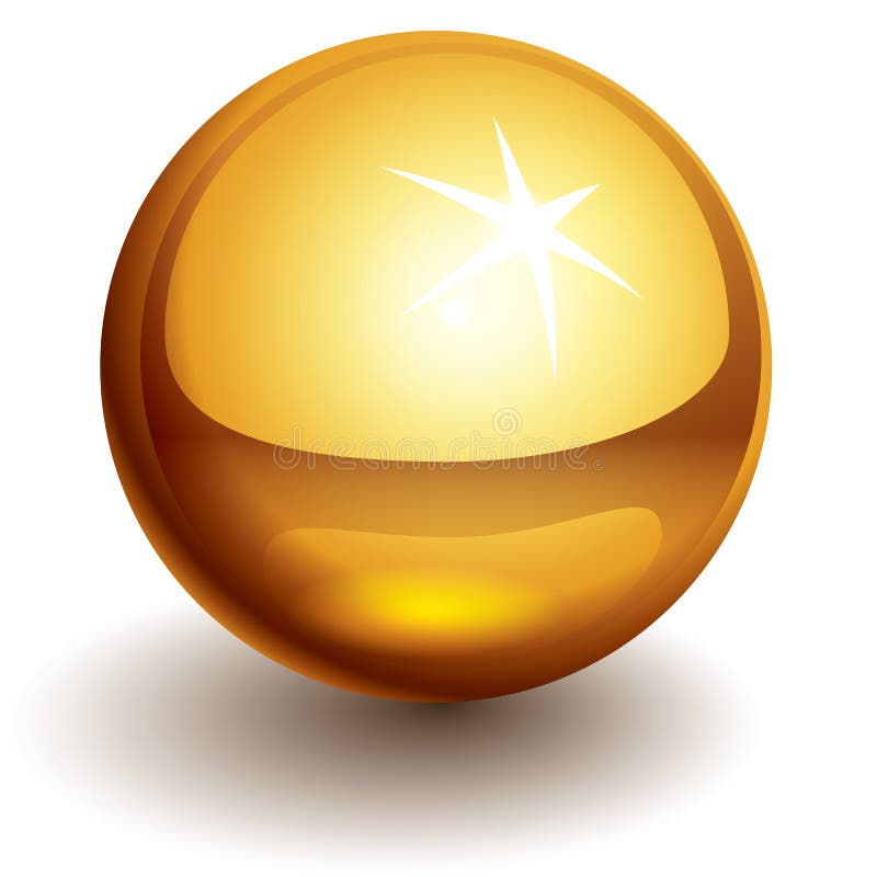 Vector gold ball