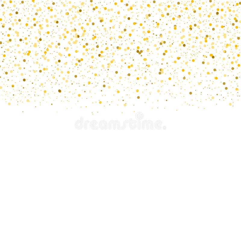 Gold confetti border