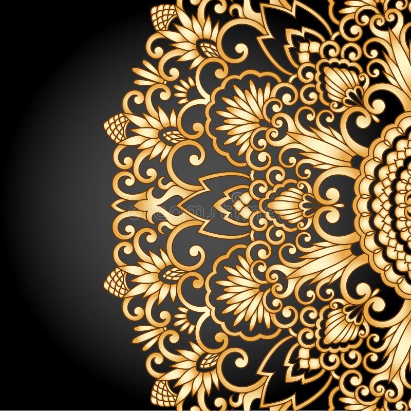 Vector Gold Ornament. Royalty Free Stock Image - Image: 35052076