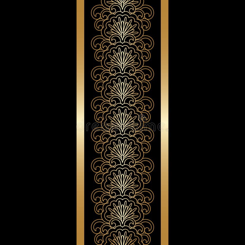 Vector gold ornament. stock vector. Illustration of elegance - 36135603
