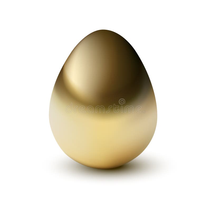 Vector golden egg stock vector. Illustration of business - 9653175
