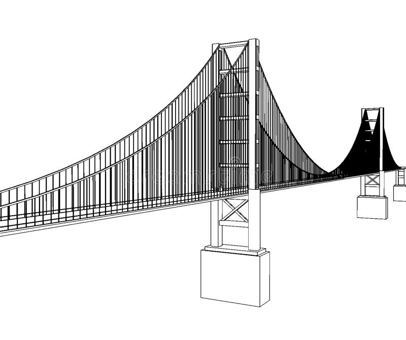 Vector Golden Gate Bridge San Francisco Stock Vector Illustration Of Brooklyn Motorway