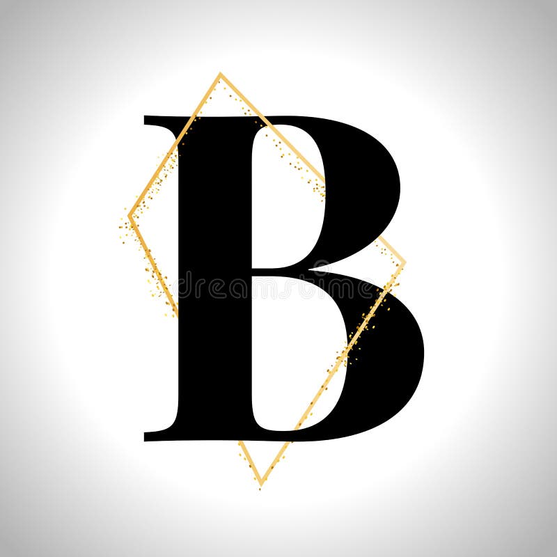 Vector Golden Letters. Set of Gold Alphabet. Frame Glitter Stock