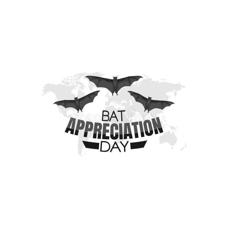 Vector Graphic of Bat Appreciation Day Good for Bat Appreciation Day Celebration. Stock Vector