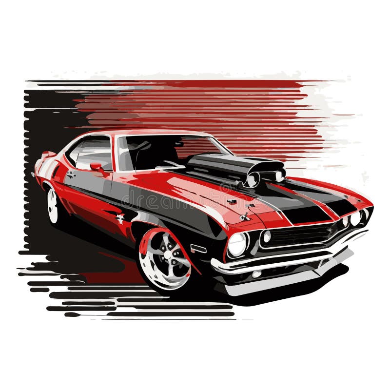 Muscle Car Cartoon Posters Stock Illustrations – 22 Muscle Car Cartoon ...