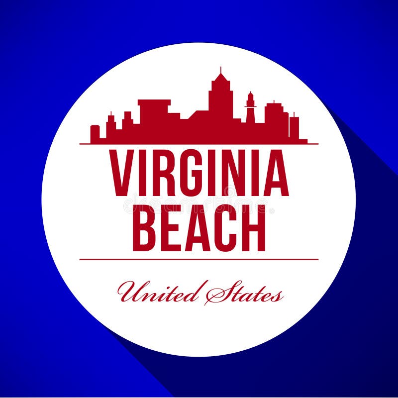 Vector Graphic Design of Virginia Beach City Skyline Stock Illustration Illustration of design