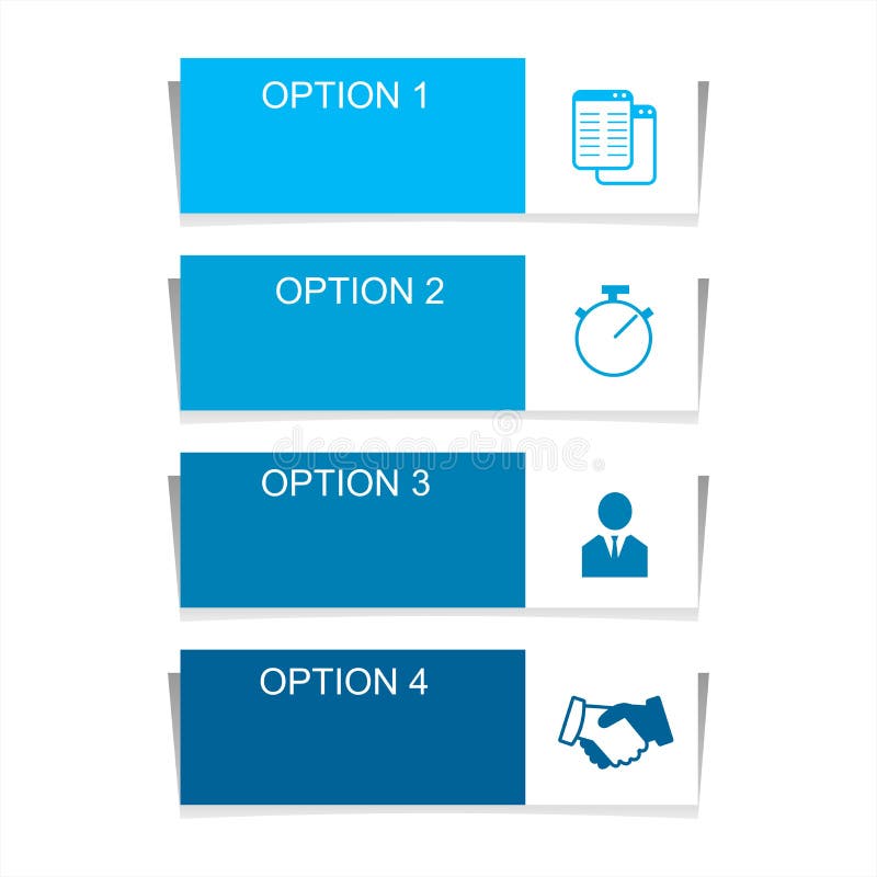 Infographic design elements for business data with four options, parts, steps, levels or processes. royalty free illustration Infographic design elements for business data with four options, parts, steps, levels or processes. royalty free illustration