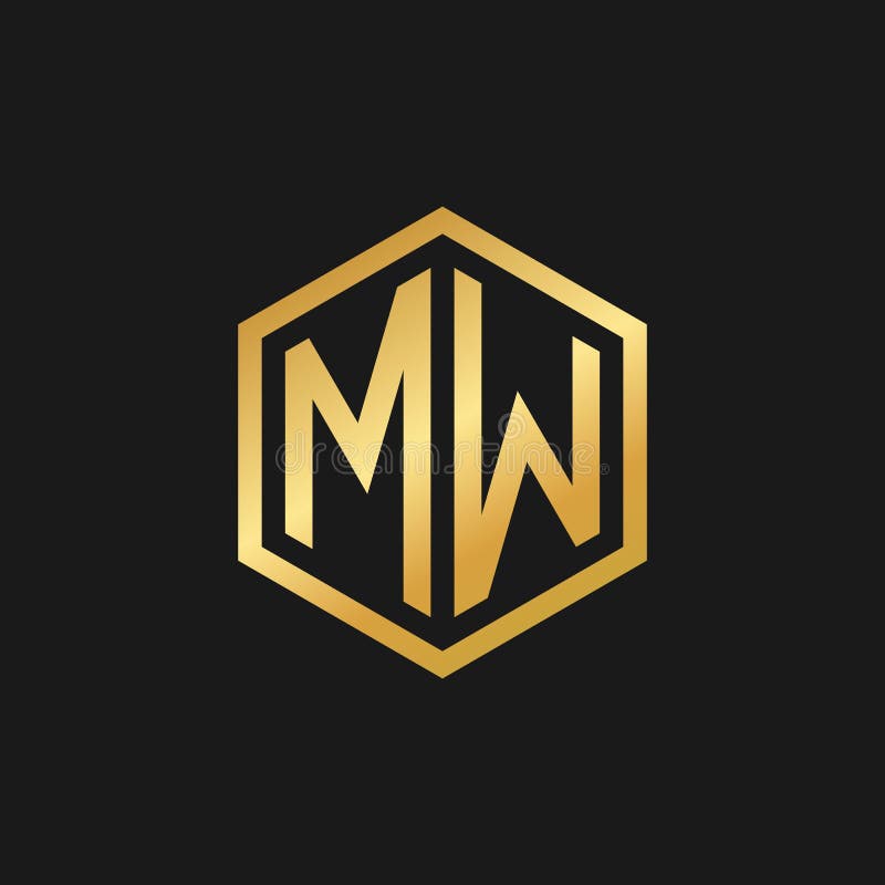 Vector Graphic Initials Letter MW Logo Design Template Stock Vector Vector Graphic Initials Letter MW Logo Design Template Stock Vector