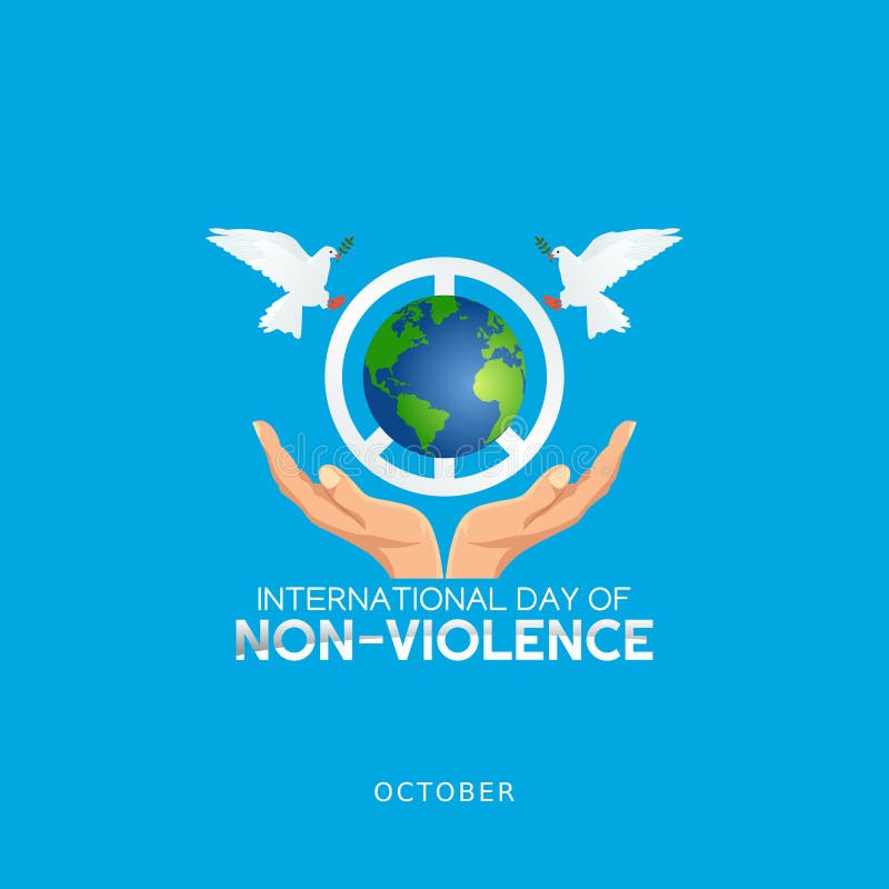 Vector Graphic of International Day of Non-violence Stock Vector