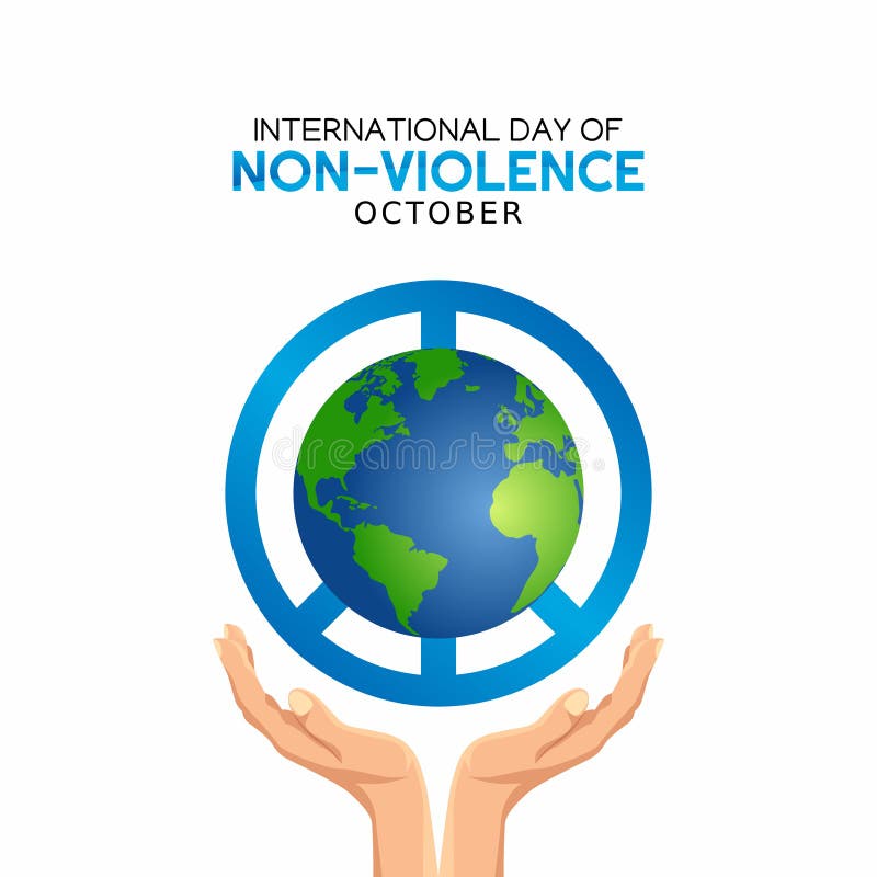 Vector Graphic of International Day of Non-violence Stock Vector
