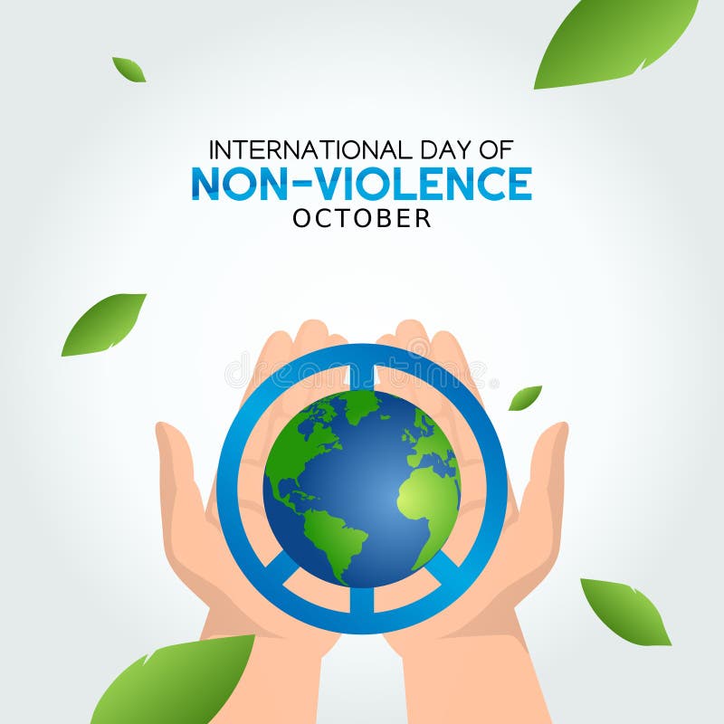 Vector Graphic of International Day of Non-violence Stock Vector