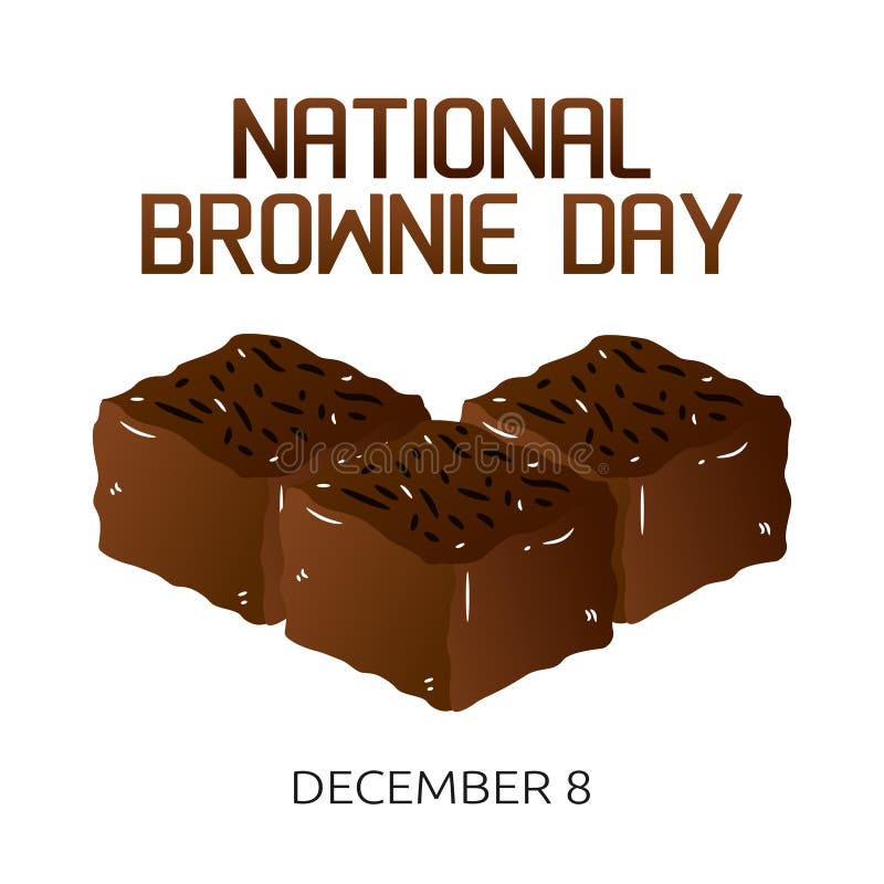 Vector Graphic of National Brownie Day Good for National Brownie Day