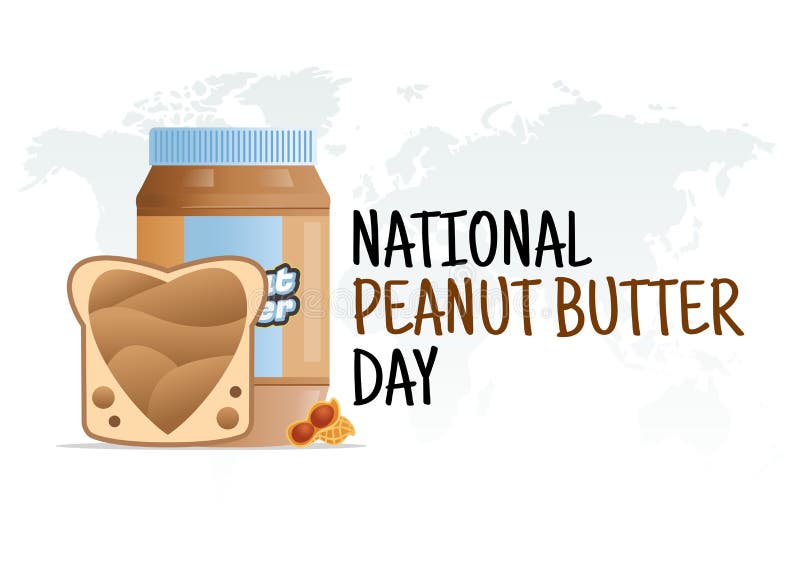 Vector Graphic of National Peanut Butter Day Stock Vector