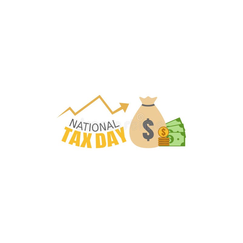 Vector Graphic of National Tax Day Stock Vector - Illustration of ...