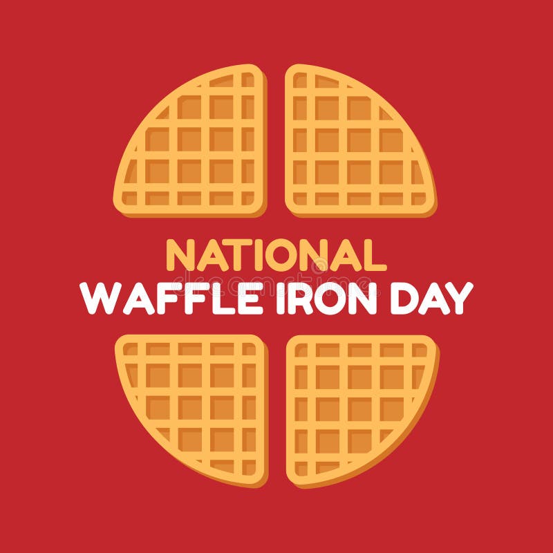 Vector Graphic of National Waffle Iron Day Good for National Waffle ...