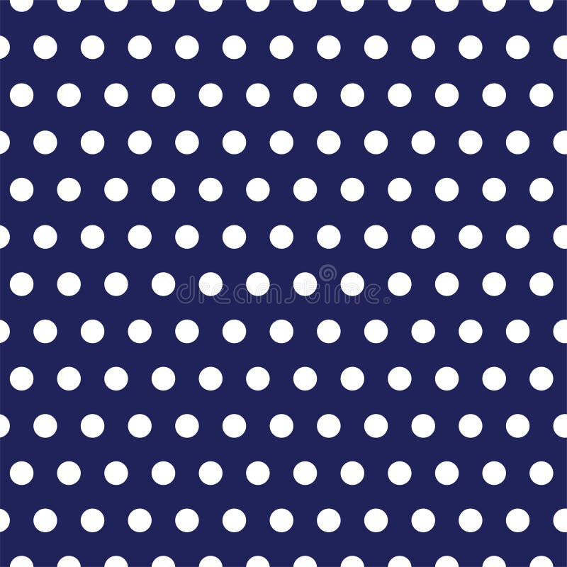 Navy Blue and White Polka Dot ...