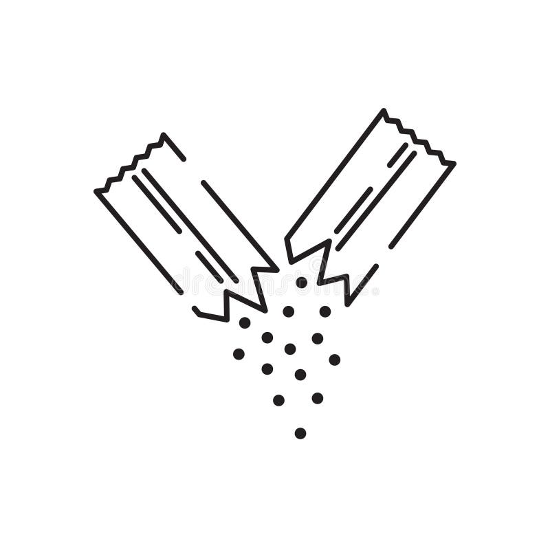 Vector graphic tea line icon and tea cup icon stock illustration