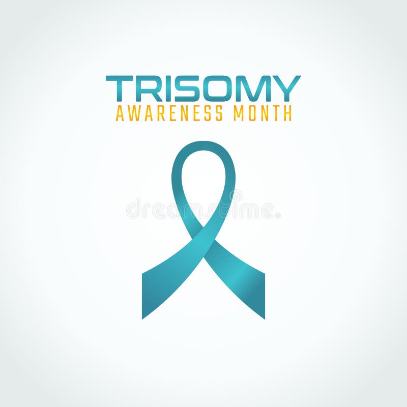 Vector Graphic of Trisomy Awareness Month Stock Vector - Illustration ...