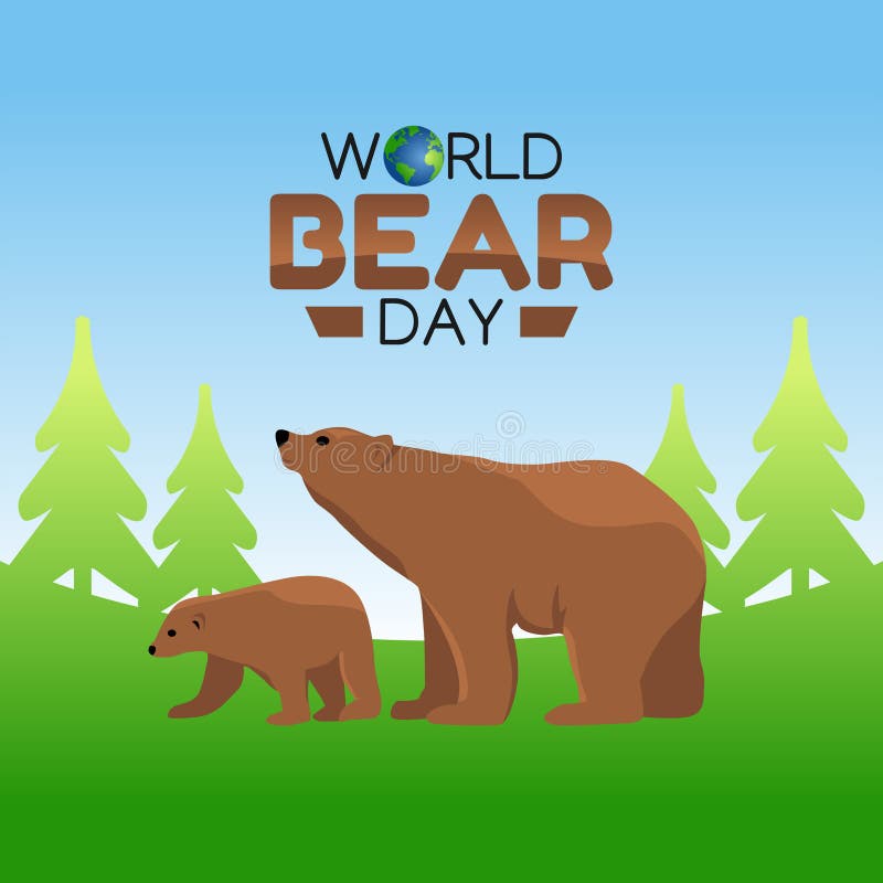 Vector Graphic of World Bear Day Good for World Bear Day Celebration