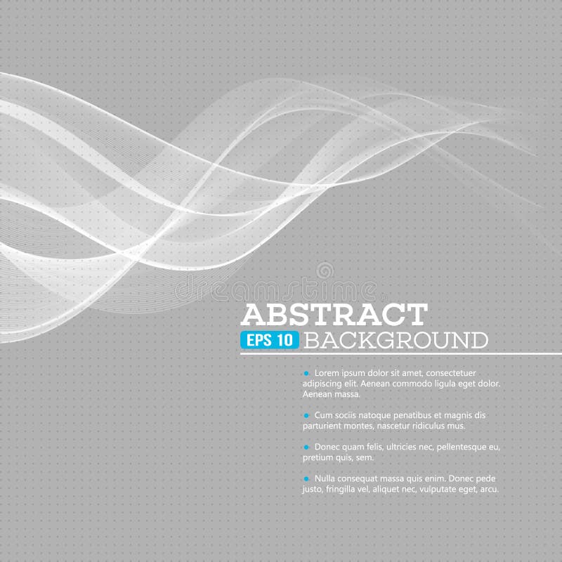 Vector gray wave abstract background