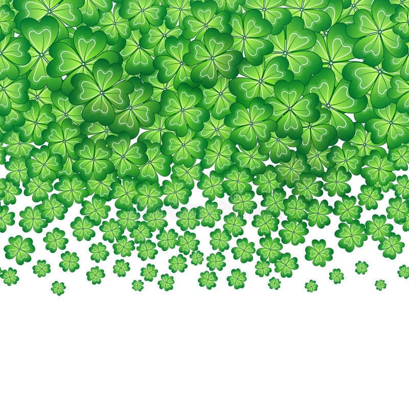 Falling Clovers Printable