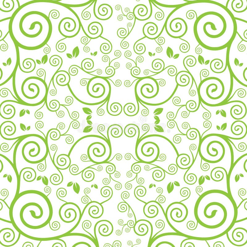 Vector green vine stock vector. Illustration of ornament - 76372342