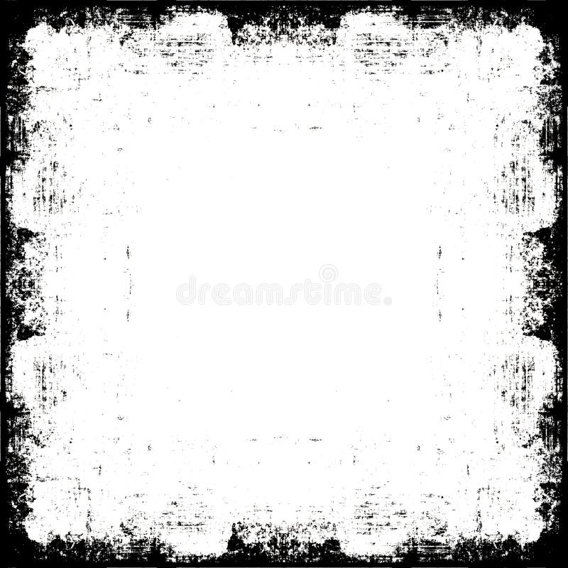 Black grunge hranice rám textúry na bielu kópiu priestor na pozadí vzory.