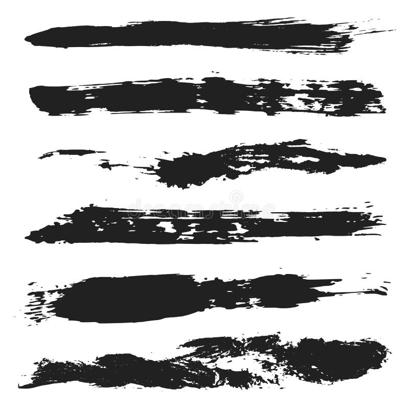 Vector Grunge Brushes Set 4