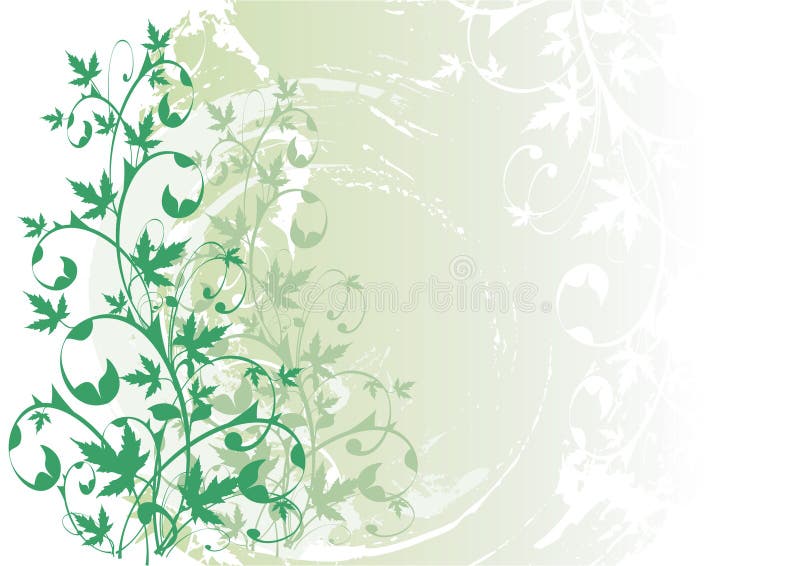 Vector grunge floral background royalty free illustration