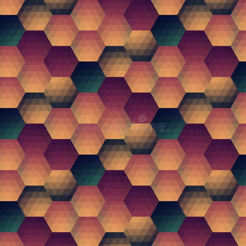 Vector grunge retro octagon background stock illustration