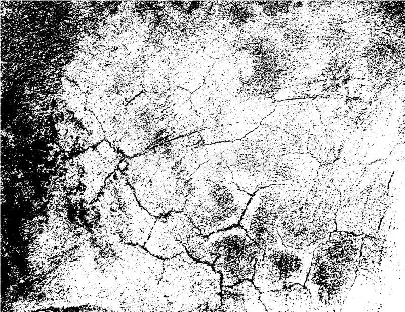 Vector grunge texture, old scratched wall, damaged surface. Abstract background. royalty free illustration