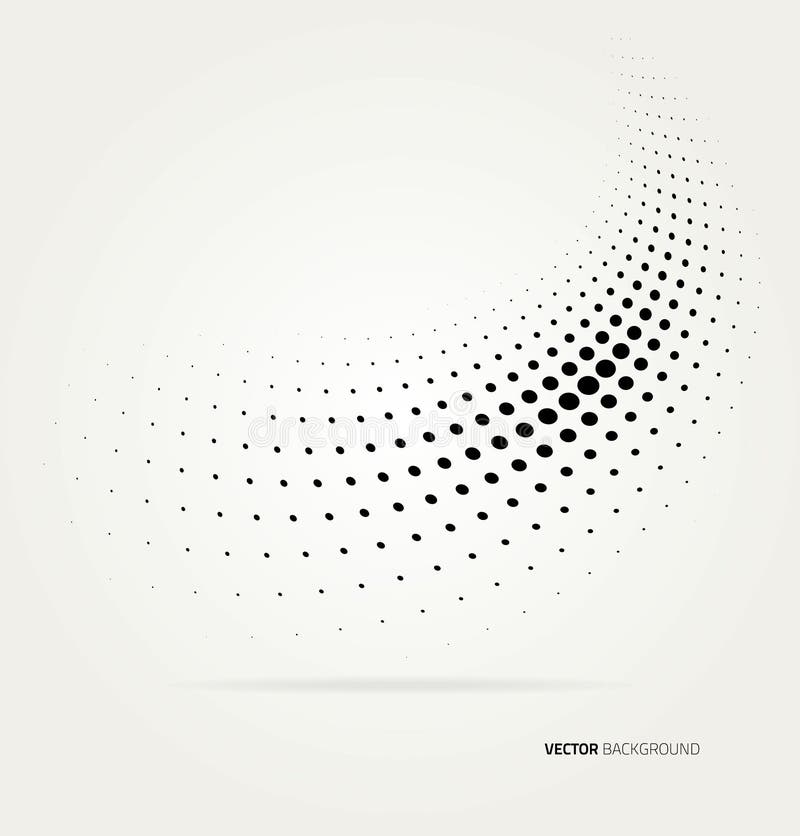 Vector halftone dots. vector illustration